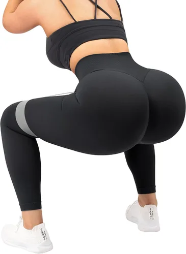 Miniatura 5 de MOOSLOVER Leggings de entrenamiento con levantamiento de glúteos sin costuras para mujer, pantalones de yoga de cintura alta, mallas de contorno