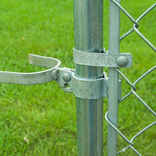 Miniatura 5 de Bisagra de poste de puerta de valla de enlace de cadena de 1-3/8 pulgadas, cerca galvanizada, 4 piezas para marcos de panel de tubería de 1.2