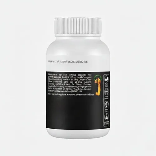 Miniatura 7 de Generic DHT Blocker - Vitaminas ayurvédicas para el cabello, sin gluten a base de plantas, biotina, omega-3 y semillas de lino, controla la caída