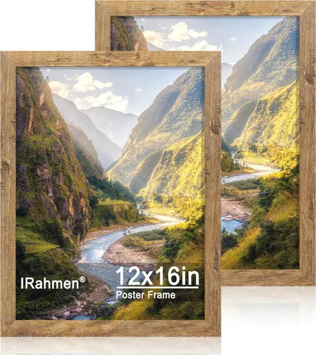 Miniatura 72 de iRahmen - Juego de 2 marcos de fotos de 4 x 6, marco de madera negro con cristal de alta definición, para mostrar fotografías de 3.5 x 5