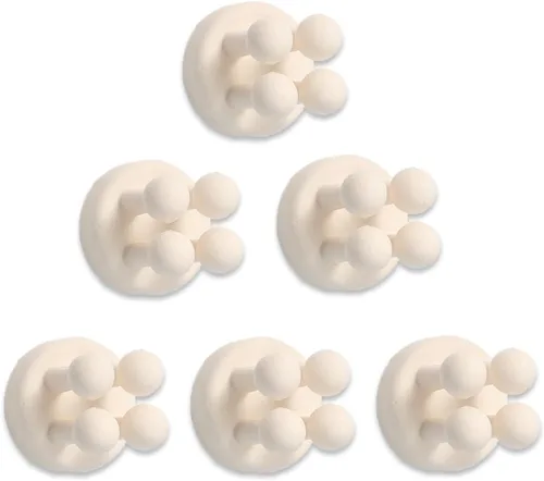 Miniatura 10 de 6 soportes de silicona impermeables para cepillos de dientes, ganchos autoadhesivos multifunción para colgar llaves, ropa, toalla, cable