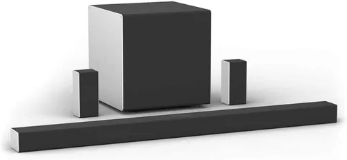 VIZIO 5.1.4 Barra de sonido premium con Dolby Atmos, DTS Virtual:X, subwoofer inalámbrico, altavoces envolventes traseros, Bluetooth, compatible con