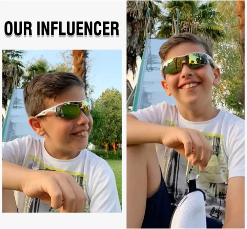 Miniatura 2 de DUCO DK261 - Gafas de sol deportivas de béisbol para jóvenes, con marco TR90 irrompibles, ligeras, para niños y niñas
