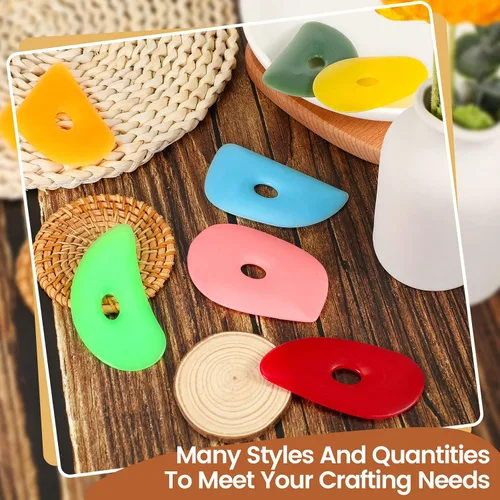 Miniatura 6 de Sherr 21 varillas suaves para cerámica, arcilla de silicona, herramientas de cerámica, cerámica, arcilla de goma, varillas de cerámica para adultos