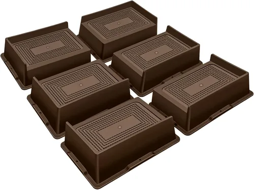 Miniatura 20 de ANNKUT Elevadores de cama de 2 pulgadas, resistentes, elevadores de sofá de gran tamaño, elevadores de muebles extra anchos para sofá, mesa