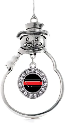 Miniatura 189 de Inspired Silver - Roller Queen - Adorno de Navidad plateado - Adorno circular para árbol de Navidad con circonita cúbica - Decoración colgante