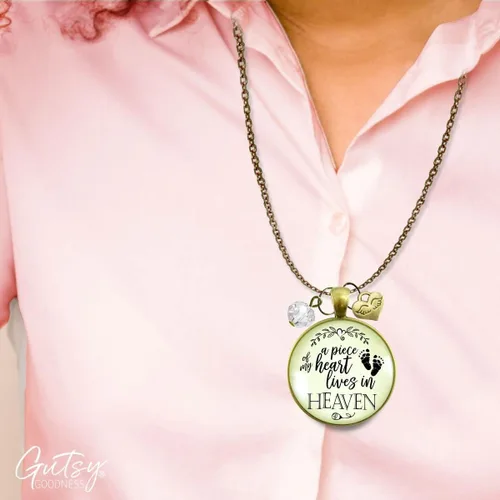Miniatura 13 de Gutsy Goodness Miscarriage Necklace Comforting Sentimental Handmade Jewelry For Mom - Pendant, Message Card, Keepsake Gift Box