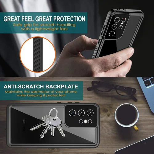 Miniatura 5 de ANTSHARE Funda impermeable para Samsung Galaxy S21 Ultra, funda para Galaxy S21 Ultra con protector de pantalla, cuerpo completo 360, resistente, a