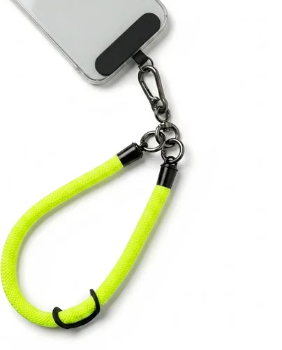 Miniatura 11 de Correa de muñeca para teléfono celular, correa de muñeca para teléfono celular alrededor de la mano con parche de cordón (negro reflectante)