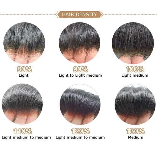 Miniatura 7 de Sistema de cabello humano tipo tupé para hombre, tupé gris, piezas de cabello completo de poliéster para hombres, tupé de inyección de poliuretano