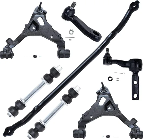 Miniatura 68 de Detroit Axle - Kit de extremo delantero para Chrysler 300 Dodge Charger Challenger 2011-2023, 2 brazos de control inferiores traseros 2 varillas