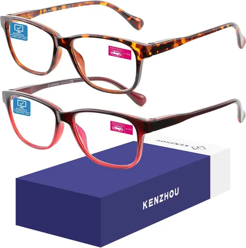 Miniatura 15 de K KENZHOU Lentes de luz azul para mujeres y hombres, lentes de bloqueo de luz azul para teléfonos de juegos de computadora, antifatiga ocular y Negro