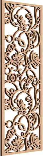 Miniatura 136 de 9 3/8"W x 24 3/8"H x 1/4"T Caspio Decorativos Paneles De Pared De Madera De Calado, Roble Rojo rojo (Red Oak)