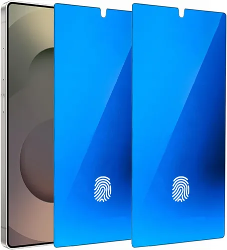 Miniatura 10 de Paquete de 2 vidrios templados de privacidad anti-azul para Samsung Galaxy S23 / Galaxy S22 Espejo Protector de pantalla anti-espía Película