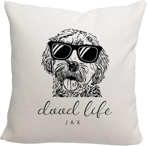 Miniatura 11 de Pattern Pop - Almohada personalizada con arco y garabatos - Funda de almohada - Almohada decorativa para perro - Funda de almohada cuadrada de 18 x