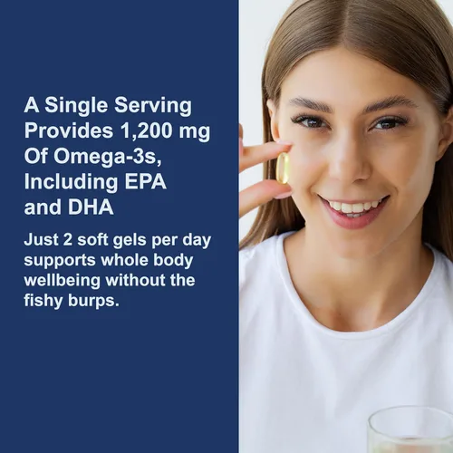 Miniatura 4 de Carlson - Gemas Super Omega-3, 1200 mg de ácidos grasos omega-3 con EPA y DHA, suplemento noruego capturado en la naturaleza, cápsulas de aceite