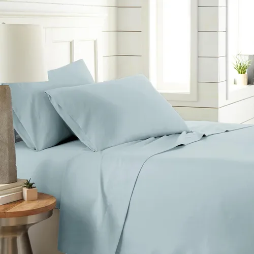 Miniatura 10 de Southshore Fine Living, Inc. Juego de ropa de cama de microfibra de 4 piezas, juego de sábanas tamaño Queen, sábana bajera ajustable de 14 pulgadas