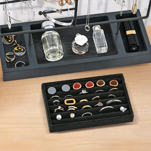 Miniatura 2 de ProCase Organizador de joyas, organizador de aretes, regalo del día de la madre, organizador de aretes de 6 niveles, estante para collares de árbol