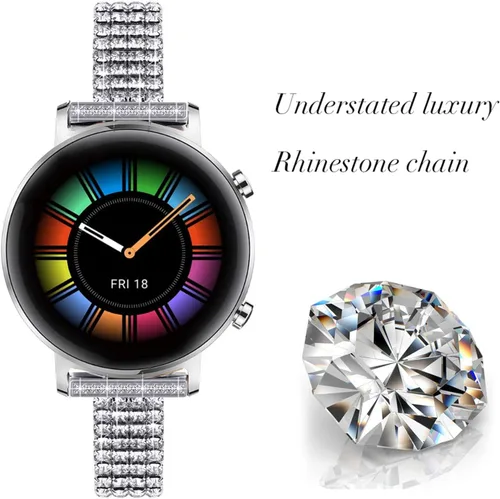 Miniatura 2 de DEALELE Correas compatibles con Samsung Galaxy Watch 6/6 Classic / 5/5 Pro / 4/4 Classic / 3 1.614 in / Active 2, correa de repuesto de metal de 1#