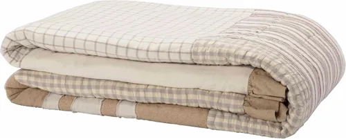 Miniatura 4 de VHC Brands Grace Quilt, Queen, 90 x 90 pulgadas, color crema