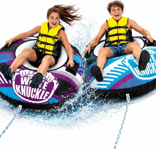 Miniatura 8 de Towable Tubes for Boating, Inflatable Boat Tubes, Pull Behind Tubes, Water Sport Towables, Lake Tubes & Boating Tubes for Water Tubing Fun by White