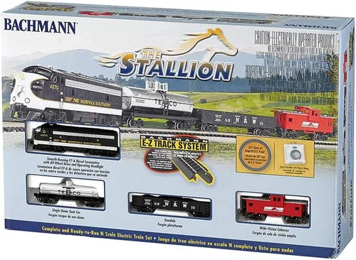 Miniatura 2 de Bachmann Trenes - Juego de tren eléctrico listo para funcionar The Stallion - Escala N
