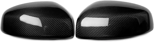 Miniatura 2 de Cubierta de espejo retrovisor lateral para 2009-2020 Nissan 370Z Z34 fibra de carbono negra