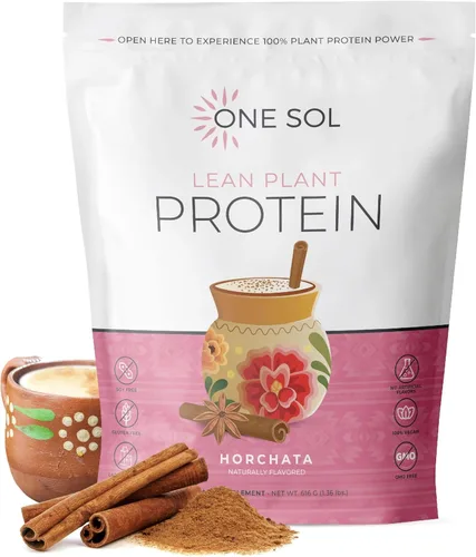 Miniatura 7 de One Sol Proteína magra en polvo a base de plantas, proteína de guisante y arroz integral, baja en carbohidratos, apta para veganos, sin gluten
