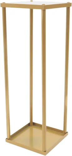 Miniatura 3 de Soporte de metal para flores de boda, jarrón de piso, columna de flores, soporte geométrico para centros de mesa, arreglos florales de mesa