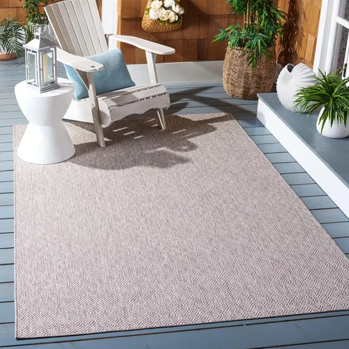 Miniatura 26 de SAFAVIEH Courtyard Collection CY8520 - Alfombra decorativa sólida para interiores y exteriores, impermeable, fácil limpieza, 2 x 3 pies 7 pulgadas