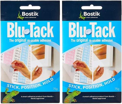 Blu-Tack LLC Adhesivo reutilizable 2.65 oz (paquete de 2)