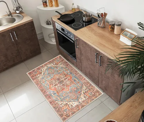 Miniatura 92 de Keen Home Design Alfombra de entrada de 2 x 3 pies, lavable a máquina con parte trasera antideslizante, ideal para entrada, cocina, baño, Multi
