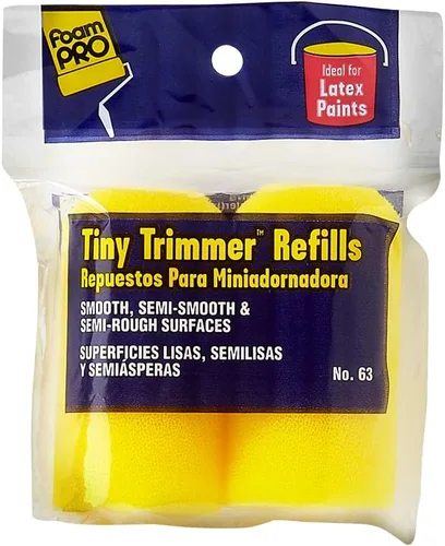 Miniatura 15 de FoamPRO 75RS - Recambios de rodillo de recortadora delgado, 6 x 3/8 pulgadas, repuestos de espuma de alta capacidad para baños, cocinas, armarios, 7