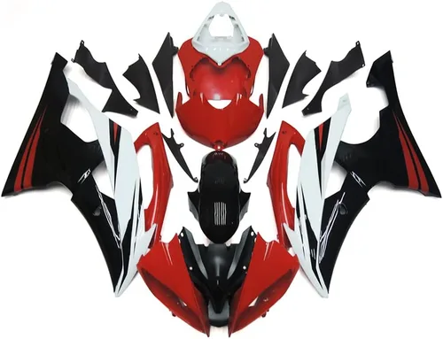 Miniatura 10 de Brillante rojo negro motocicleta carenados completos para Yamaha YZF-600 R6 R6S '06-09 2003 2004 YZF-R6 03 04 molde de inyección ABS cuerpo cuerpo