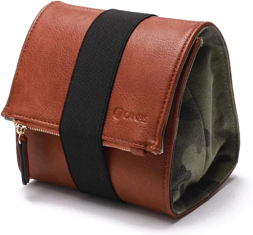 CANPIS - Funda para cámara sin espejo, bolsa de cuero para lente de cámara, bolsa de viaje para fotografía, bolsa de almacenamiento de mano al aire