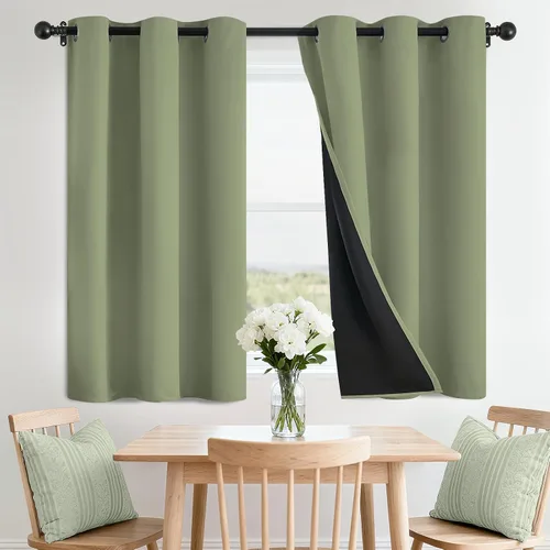 Miniatura 128 de SimpleHome - Cortinas opacas 100% para recámara, cortinas de ventana con ojales beige, con aislamiento térmico, cortinas de oscurecimiento