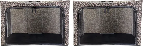 Miniatura 14 de Periea Beau - Paquete de 2 cajas de almacenamiento de 74 L (20.9 x 15.7 x 13.8 in), plegables y apilables de tela, bolsas de almacenamiento