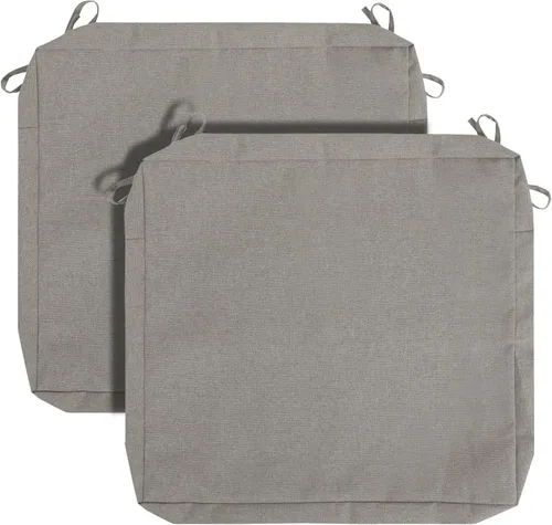 Miniatura 45 de FUNHOME Fundas de Cojín para Sillas de Exterior, Paquete de 2, ¡Sin Relleno! Fundas de Cojín de Repuesto para Patio 20" x 18" x 4", Resistentes al