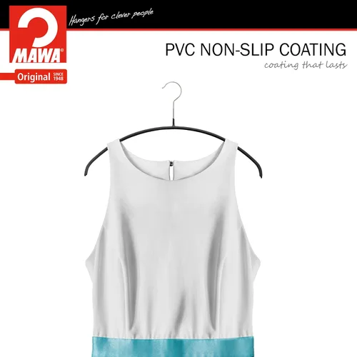 Miniatura 7 de Mawa by Reston Lloyd Euro Narrow - Juego de 10 perchas para ropa, color negro