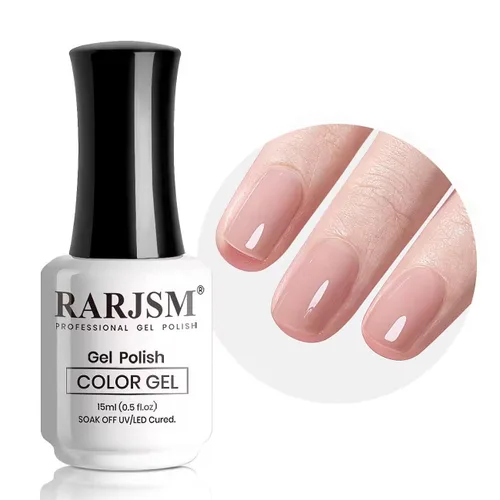 Miniatura 81 de RARJSM Esmalte de Uñas en Gel Nude Transparente Rosa Saludable Claro Esmalte de Uñas en Gel Nude Transparente Rosa Intenso Gelatinoso Barniz de Uñas