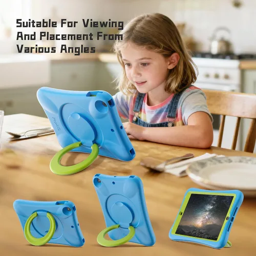 Miniatura 5 de Funda EVA anticaídas 9.7 para iPad, compatible con iPad 5ª/6ª/Air/Air2, con soporte ajustable, proporciona una protección completa de 360 grados