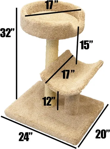 Miniatura 2 de Prestige Cat Trees Condominio de gatito beige, grande