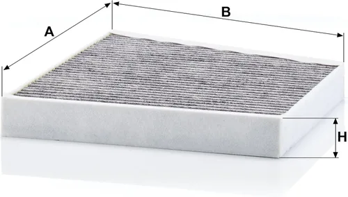 Miniatura 3 de Mann-Filter, CUK 3172, filtro de cabina con carbón activado para determinados modelos de Mercedes-Benz, paquete de de 1