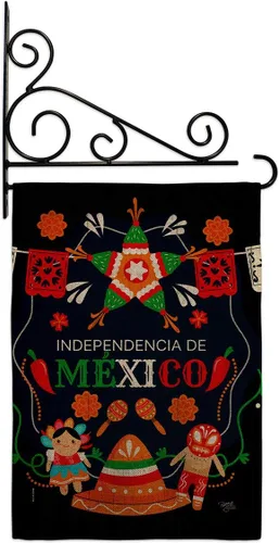 Miniatura 16 de Nacionalidad Independencia De México Bandera de Jardín Nación Regional Internacional Mundo País Área Particular Pequeña Decoración Regalo Patio Casa