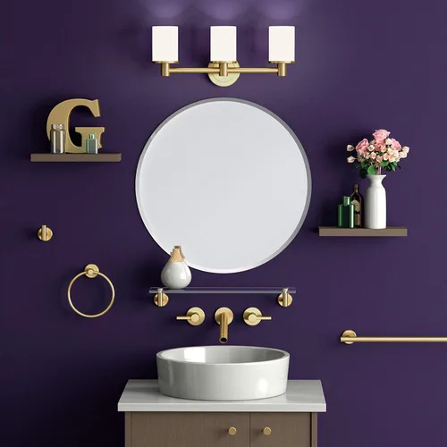 Miniatura 3 de Gatco 4235 Latitude II, gancho para bata, latón cepillado/montaje en pared de 2.25 pulgadas de ancho, gancho para toallas Cobrizo cepillado
