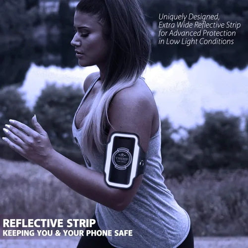 Miniatura 7 de TRIBE - Brazalete para teléfono móvil para correr. Brazaletes deportivos para iPhone y Galaxy para mujeres, hombres, corredores, trotar, caminar