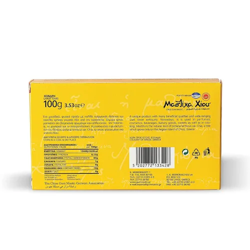 Miniatura 2 de Chios Mastiha Mastica 3.52 oz 3.53 oz Lágrimas Grandes de Grecia, Mastiha Mastiha Natural 100% Auténtica, Baja en Calorías y Varios Beneficios