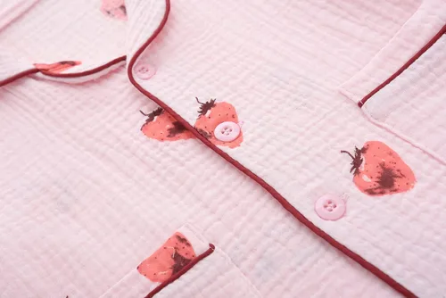 Miniatura 4 de BINIDUCKLING Pijama de verano con botones para niñas y niños de 18 meses a 12 años
