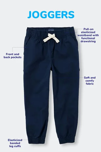 Miniatura 4 de The Childrens Place Pantalones cortos de meter para bebés y niños pequeños