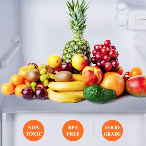 Miniatura 2 de Revestimientos para refrigerador de 17.5 x 120 pulgadas, forros antideslizantes y lavables, forros para cajones, no adhesivos, impermeables